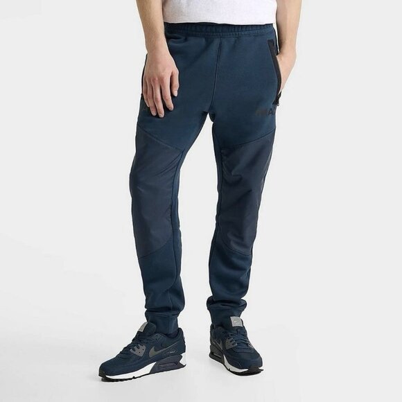 Nike Sportswear Air Max Fleece Jogger Pants HJ0857-478 Navy Men’s Medium - Picture 1 of 5